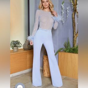 Nadine Merabi ~ AMELIA BLUE JUMPSUIT